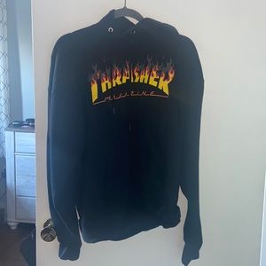 Thrasher BBQ Flame Black Hoodie
